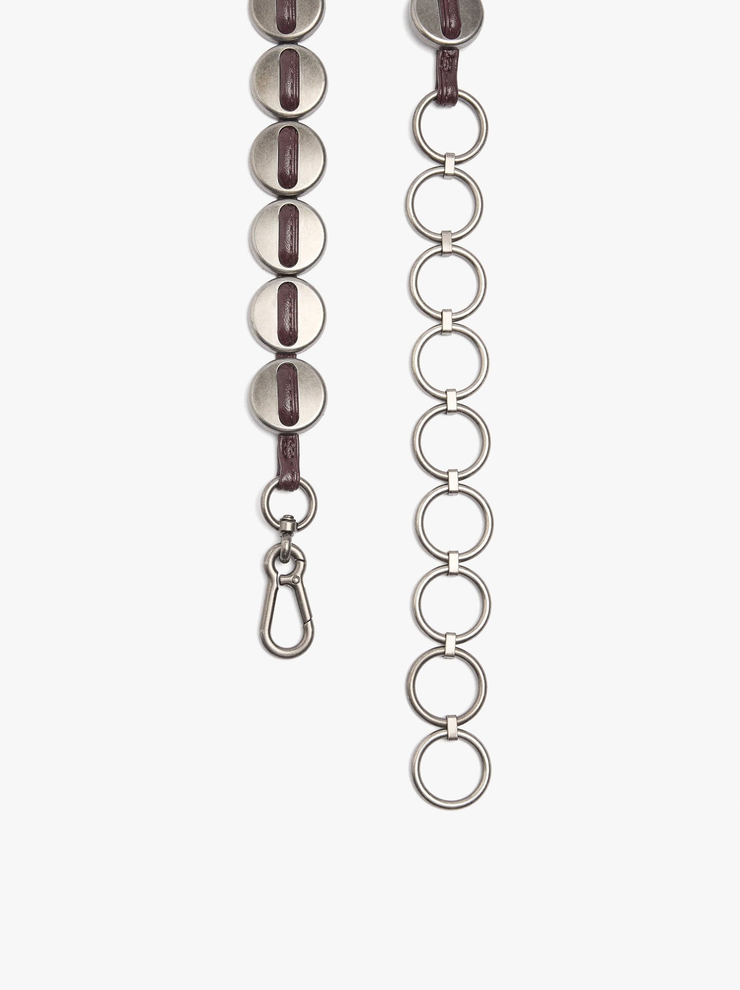 Belt With Metal Discs