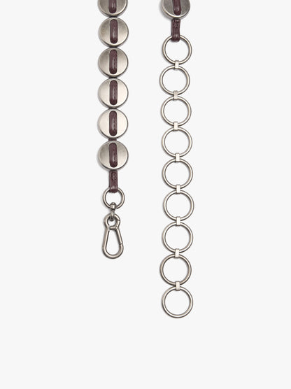 Belt With Metal Discs