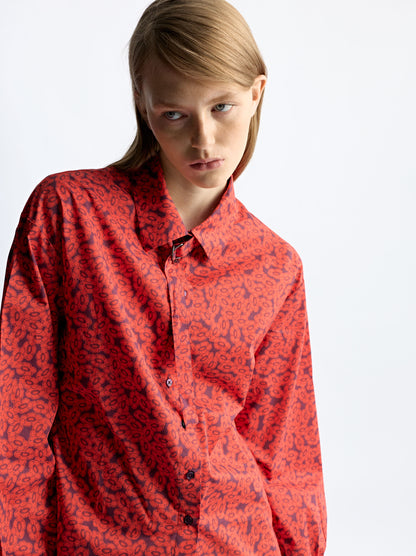 100% Cotton Floral Printed Shirt