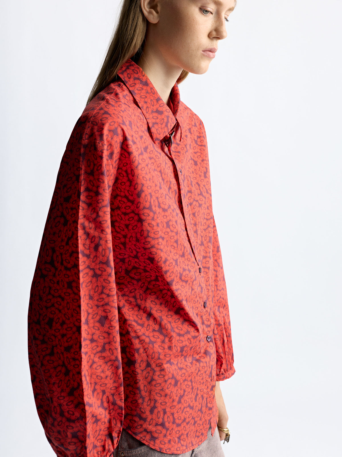 100% Cotton Floral Printed Shirt