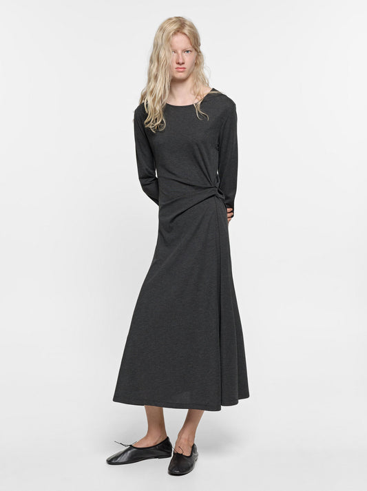 Midi Dress With Side Ruching