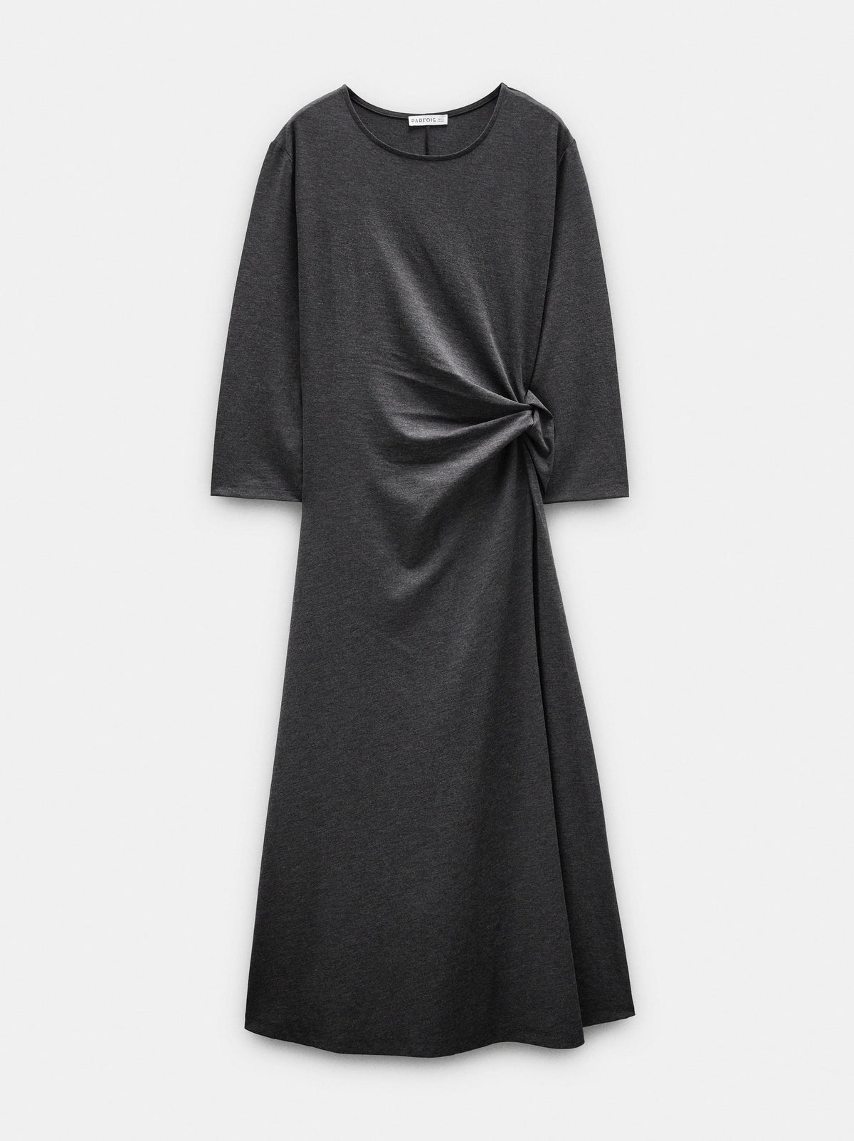Midi Dress With Side Ruching