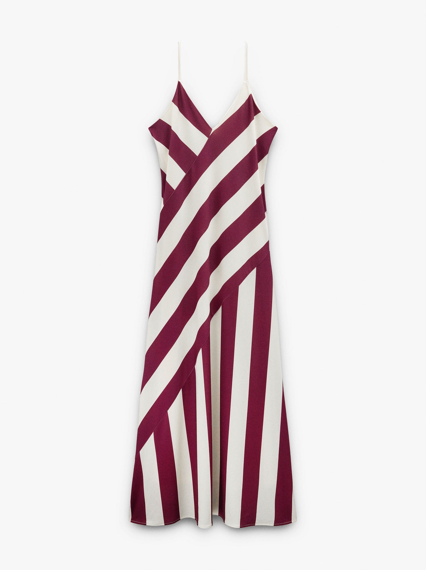 Long Dress With Contrast Stripes