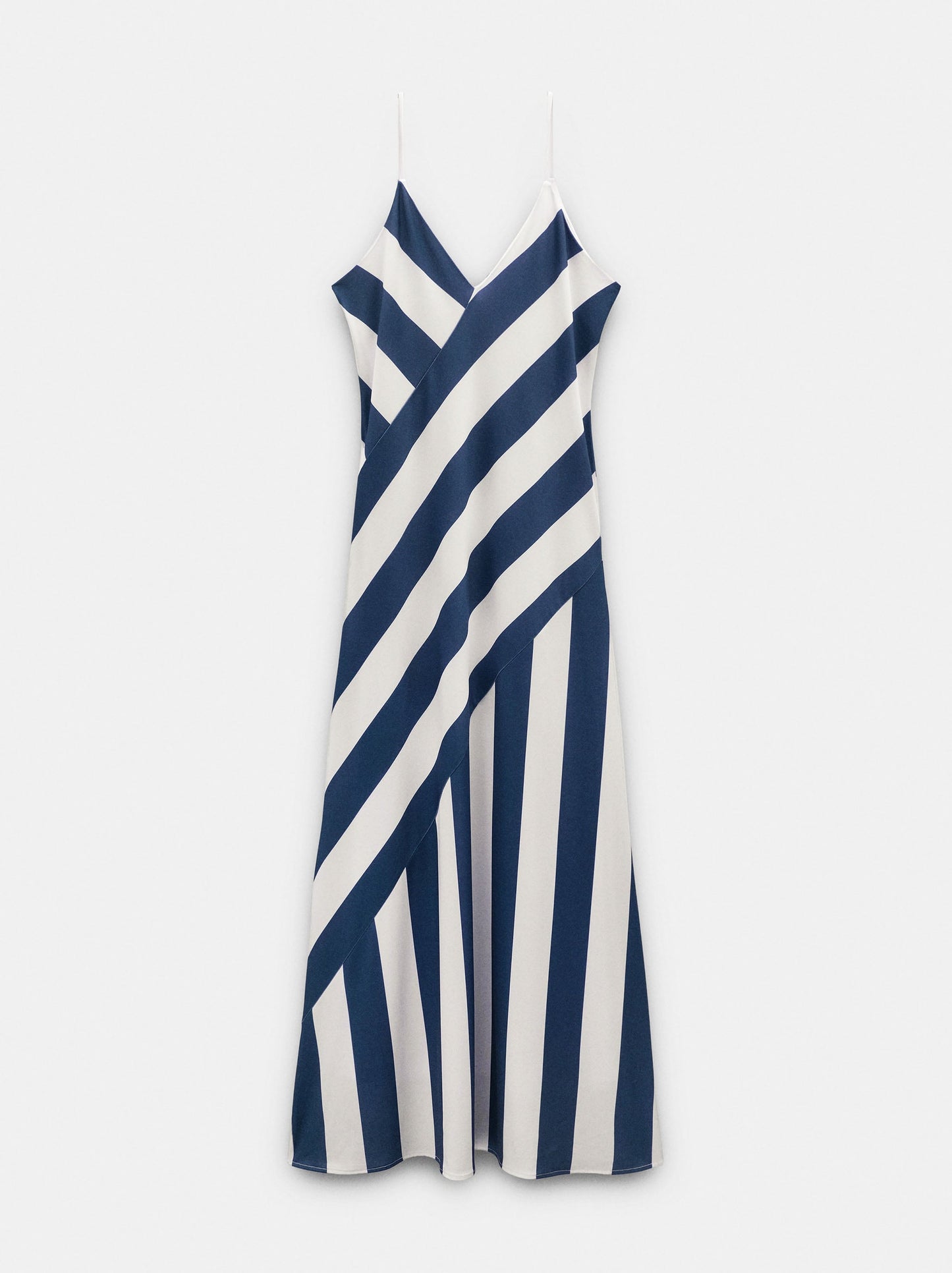 Long Dress With Contrast Stripes