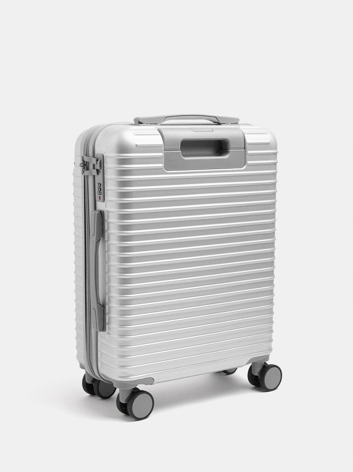 Striped Travel Suitcase L
