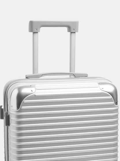 Striped Travel Suitcase L