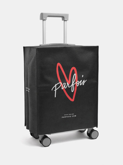 Striped Travel Suitcase L