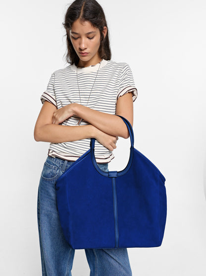 Leather Shopper Bag For Laptop 15"