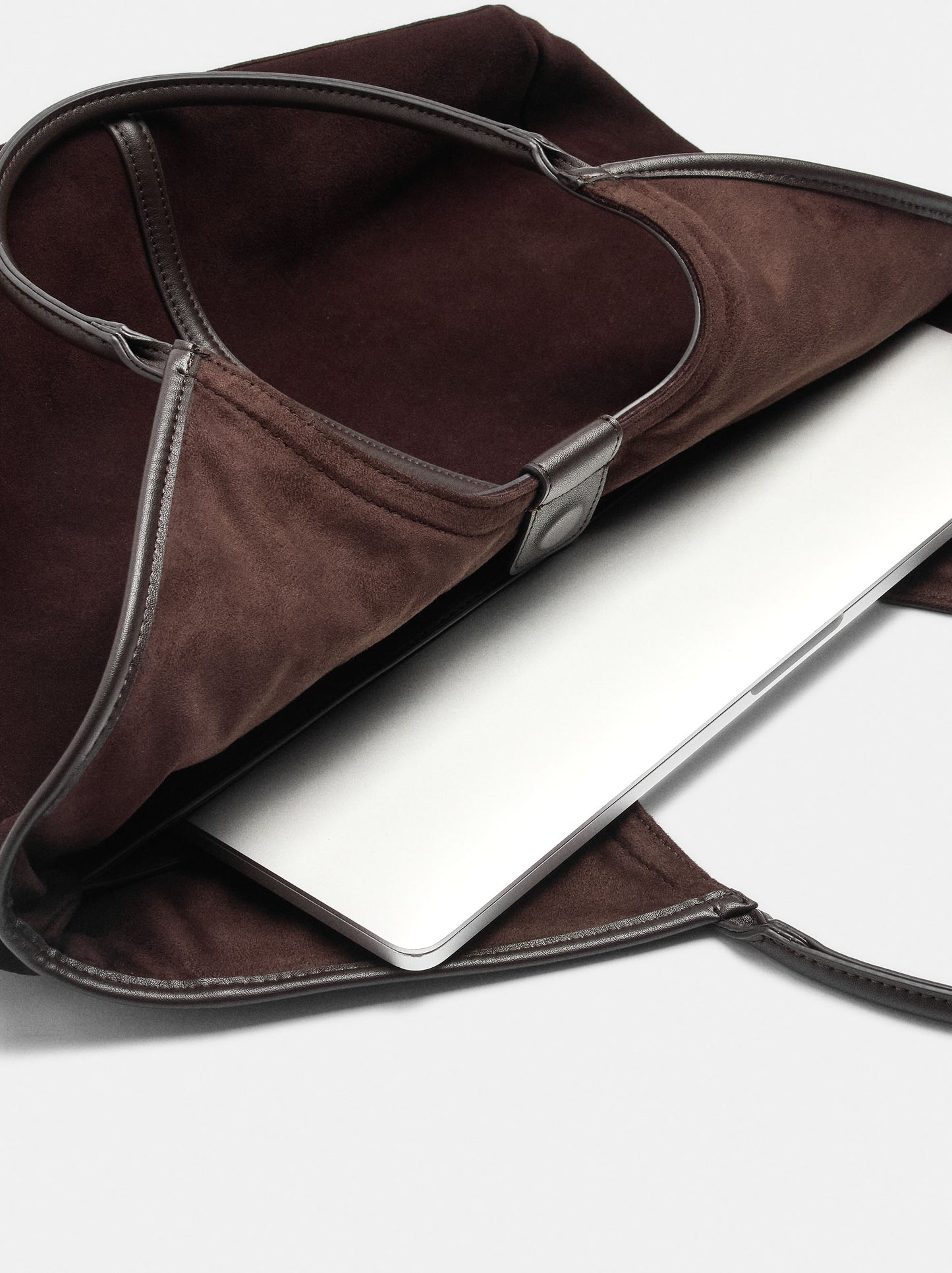 Leather Shopper Bag For Laptop 15"