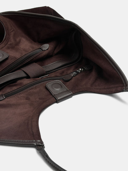 Leather Shopper Bag For Laptop 15"