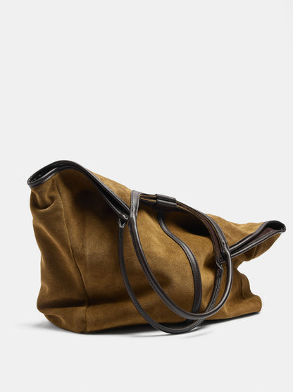 Leather Shopper Bag For Laptop 15"