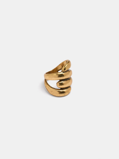Wide Crossed Ring