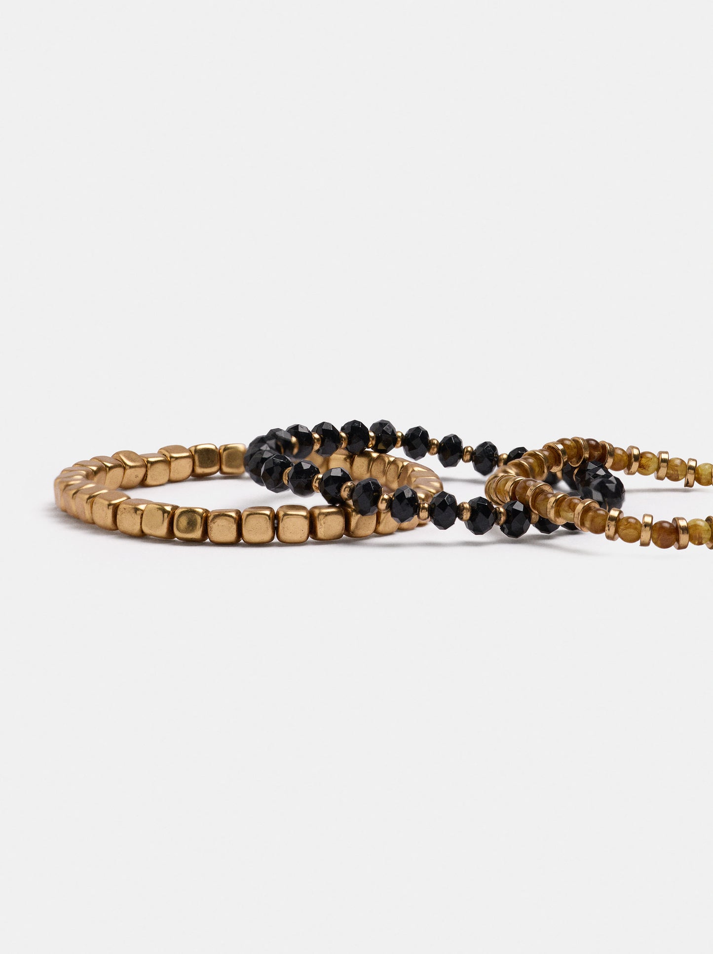 Set Of Elasticated Beaded Bracelets