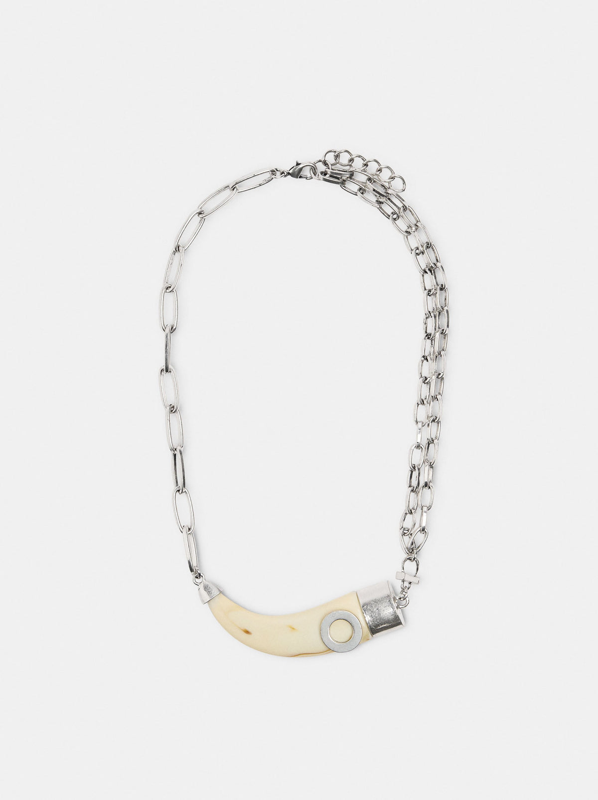 Short Link Necklace With Stone-Effect Detail