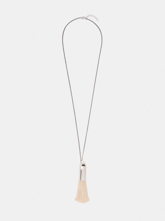 Long Necklace With Tassel Pendant