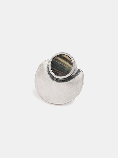 Rounded Earrings With Stone