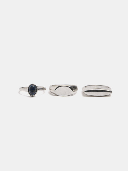 Set Of Rings With Stone