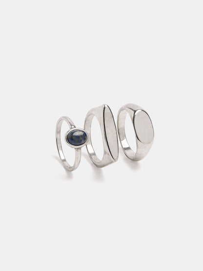 Set Of Rings With Stone