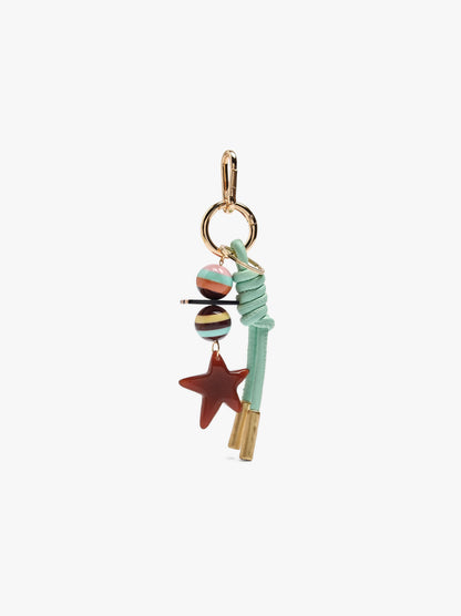 Star And Striped Beads Keychain