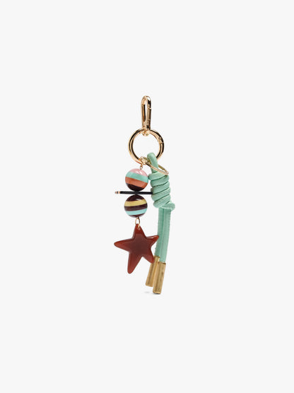 Star And Striped Beads Keychain