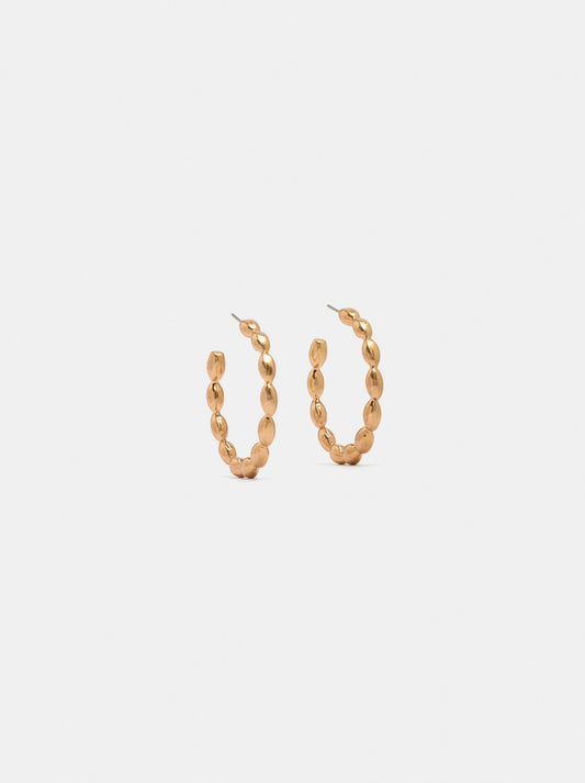 Open Segmented Hoop Earrings