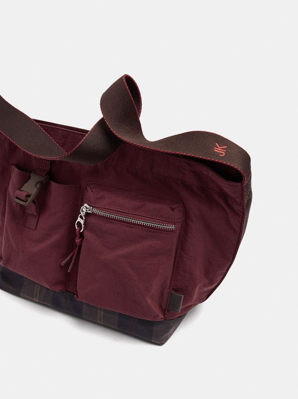 Nylon Lunch Bag With Exterior Pockets