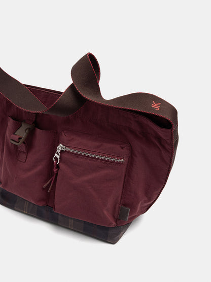 Nylon Lunch Bag With Exterior Pockets