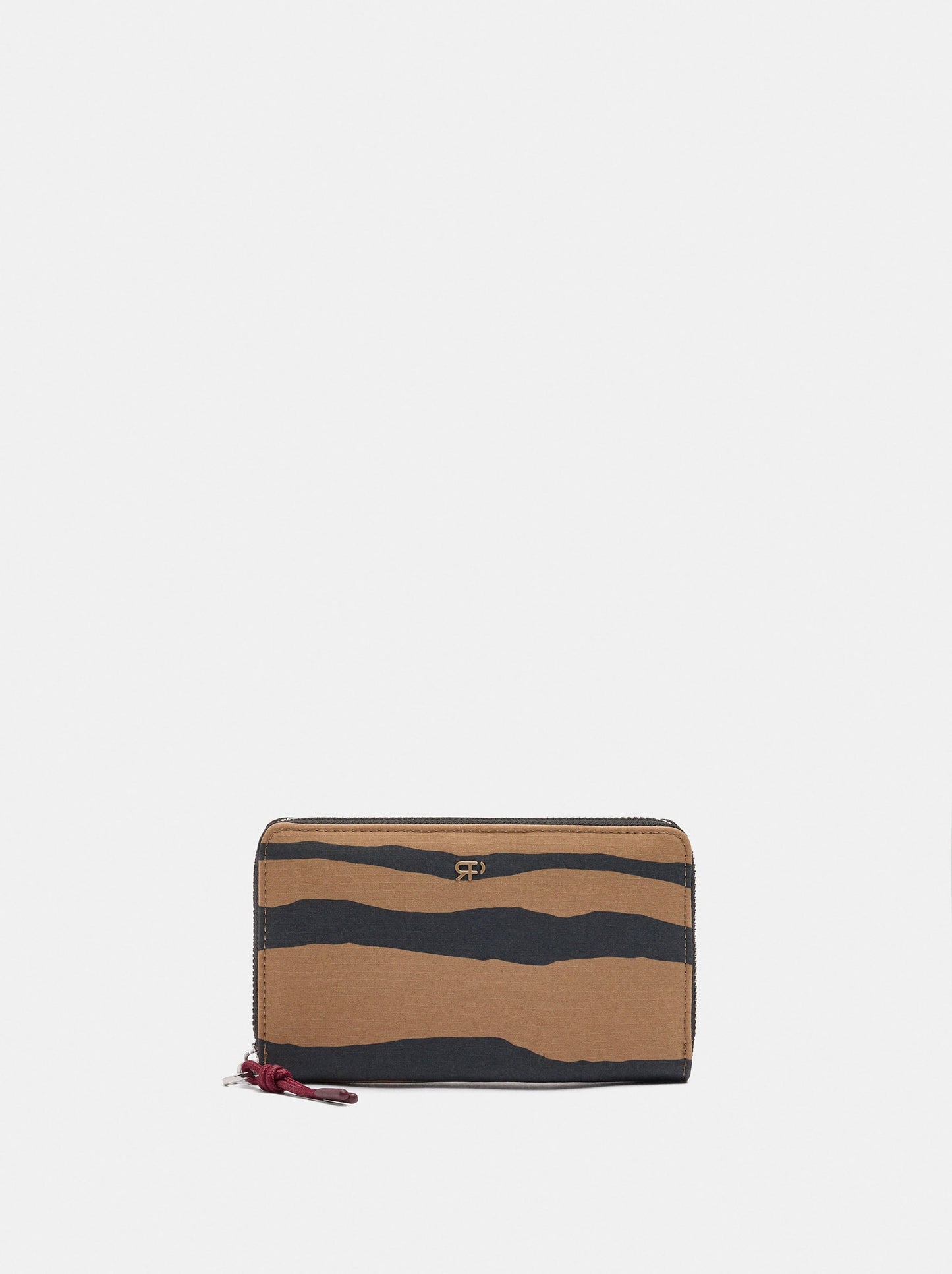 Nylon Wallet With Animal Print