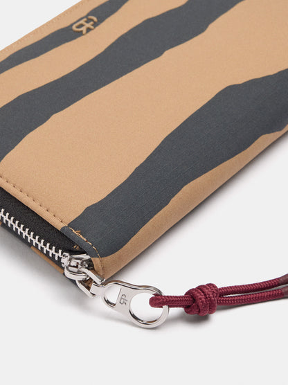 Nylon Wallet With Animal Print