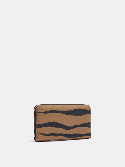 Nylon Wallet With Animal Print