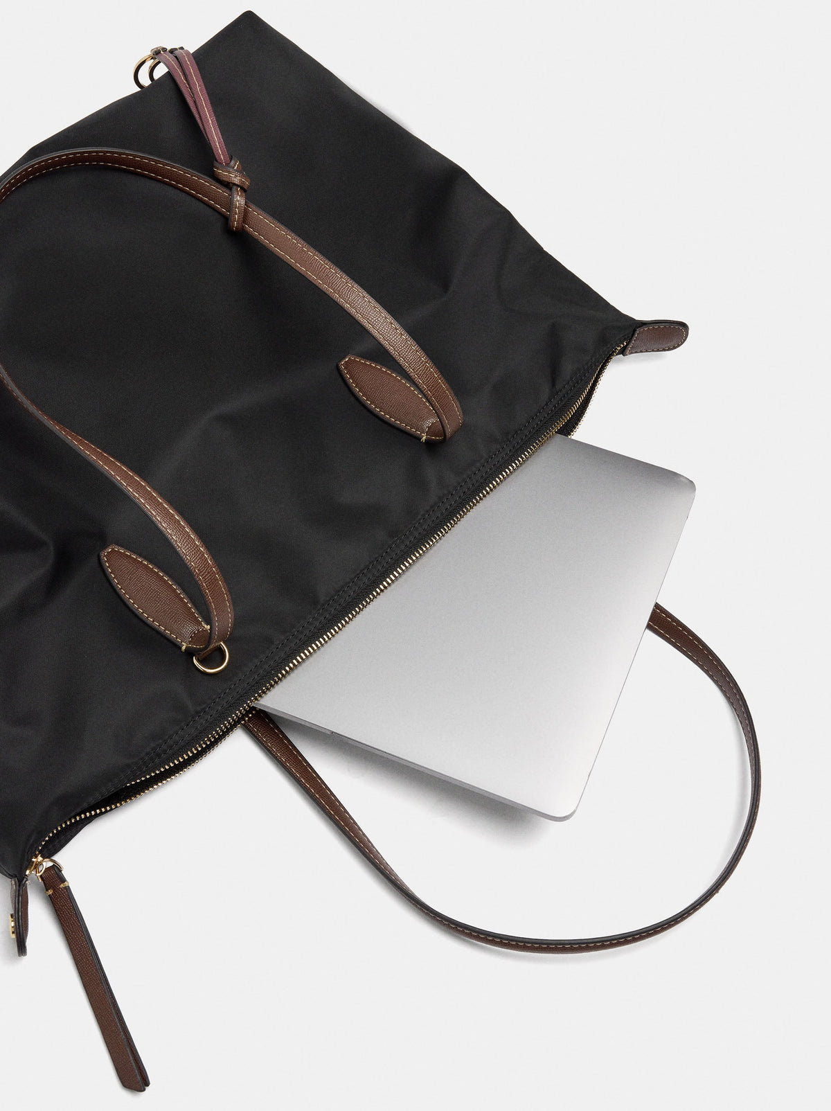 Plain Nylon Laptop Bag For 15-Inch Laptops