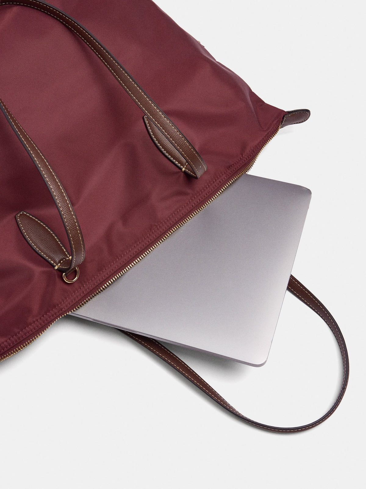 Plain Nylon Laptop Bag For 15-Inch Laptops