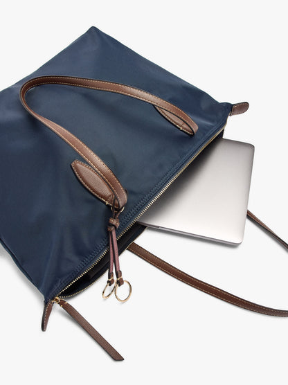 Plain Nylon Laptop Bag For 15-Inch Laptops
