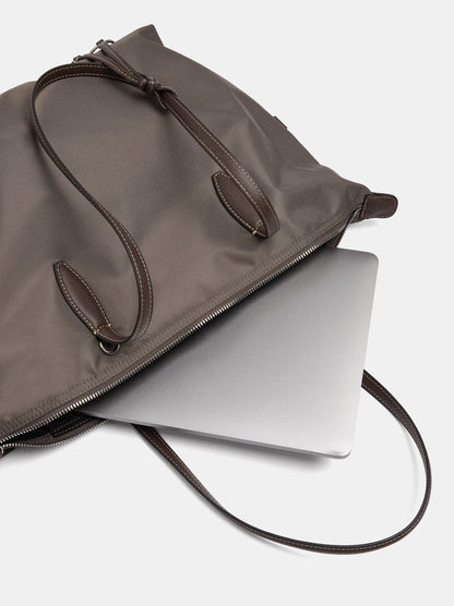 Plain Nylon Laptop Bag For 15-Inch Laptops