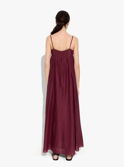 Long Dress With Thin Straps 100% Cotton