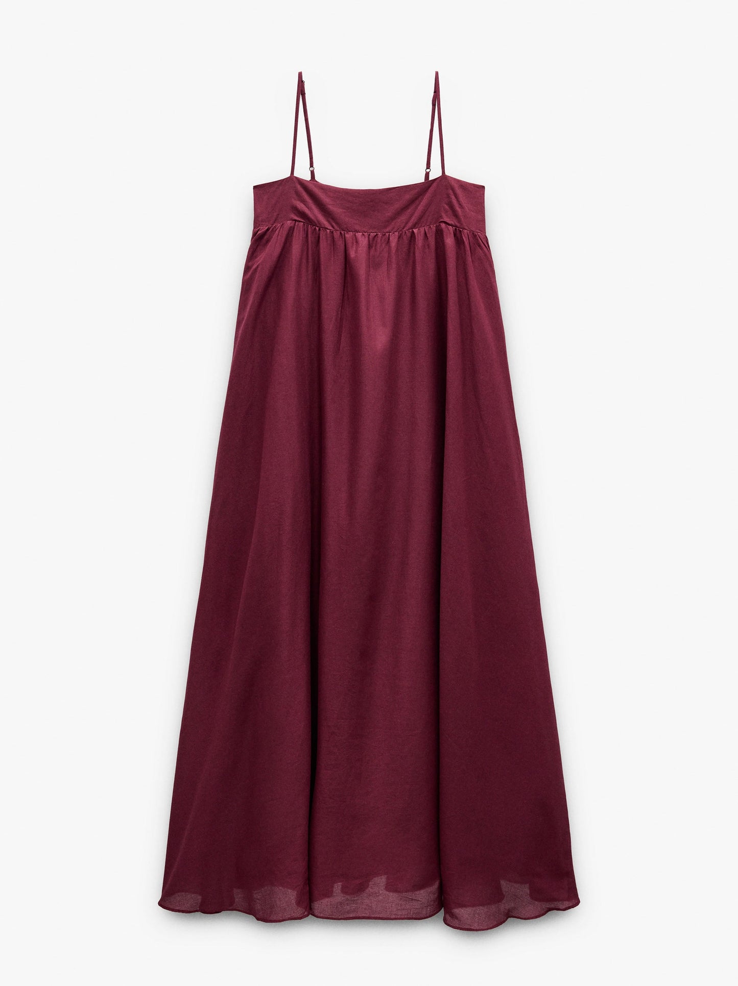 Long Dress With Thin Straps 100% Cotton