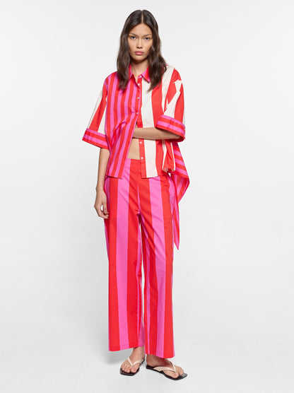Trousers With Stripes 100% Cotton