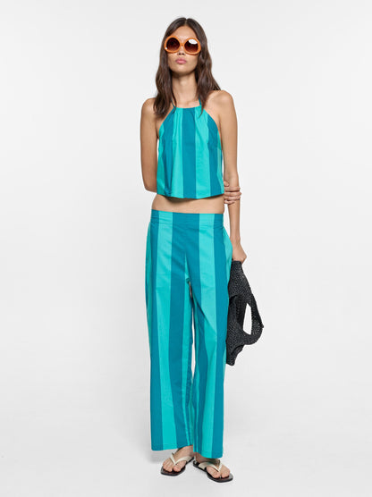 Trousers With Stripes 100% Cotton