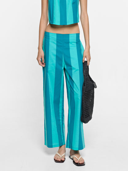 Trousers With Stripes 100% Cotton