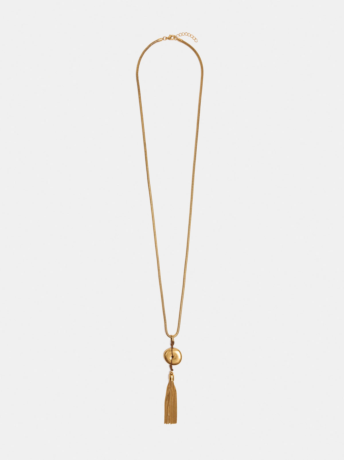 Long Necklace With Tassel Pendant