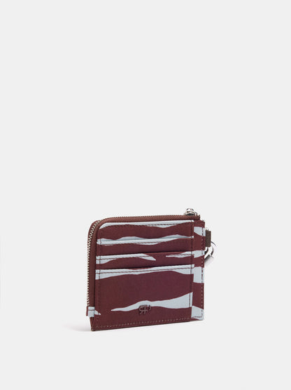 Animal Print Nylon Card Holder