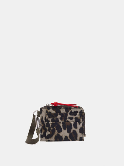 Animal Print Nylon Card Holder