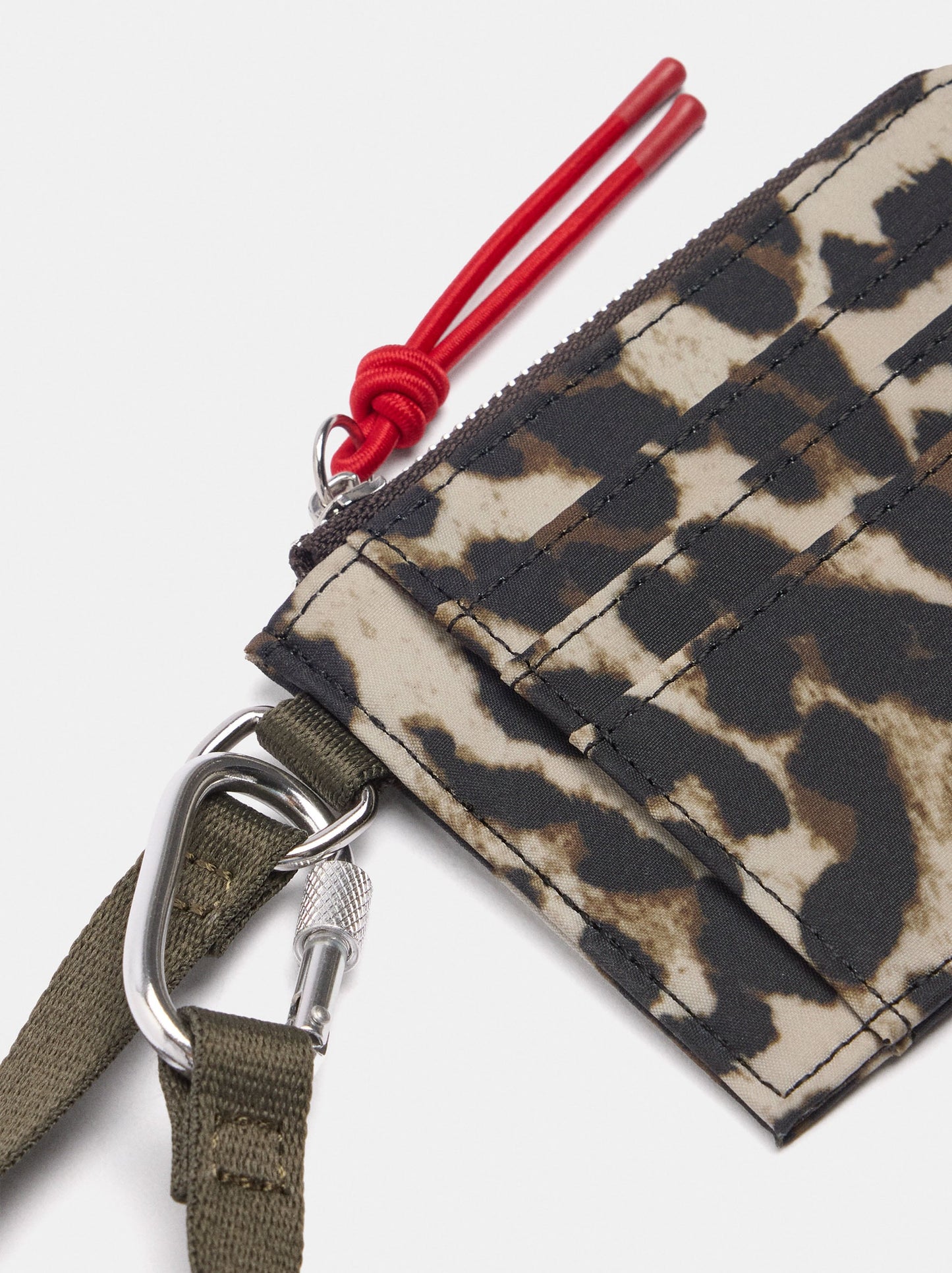 Animal Print Nylon Card Holder
