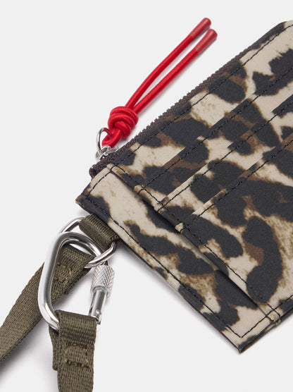Animal Print Nylon Card Holder