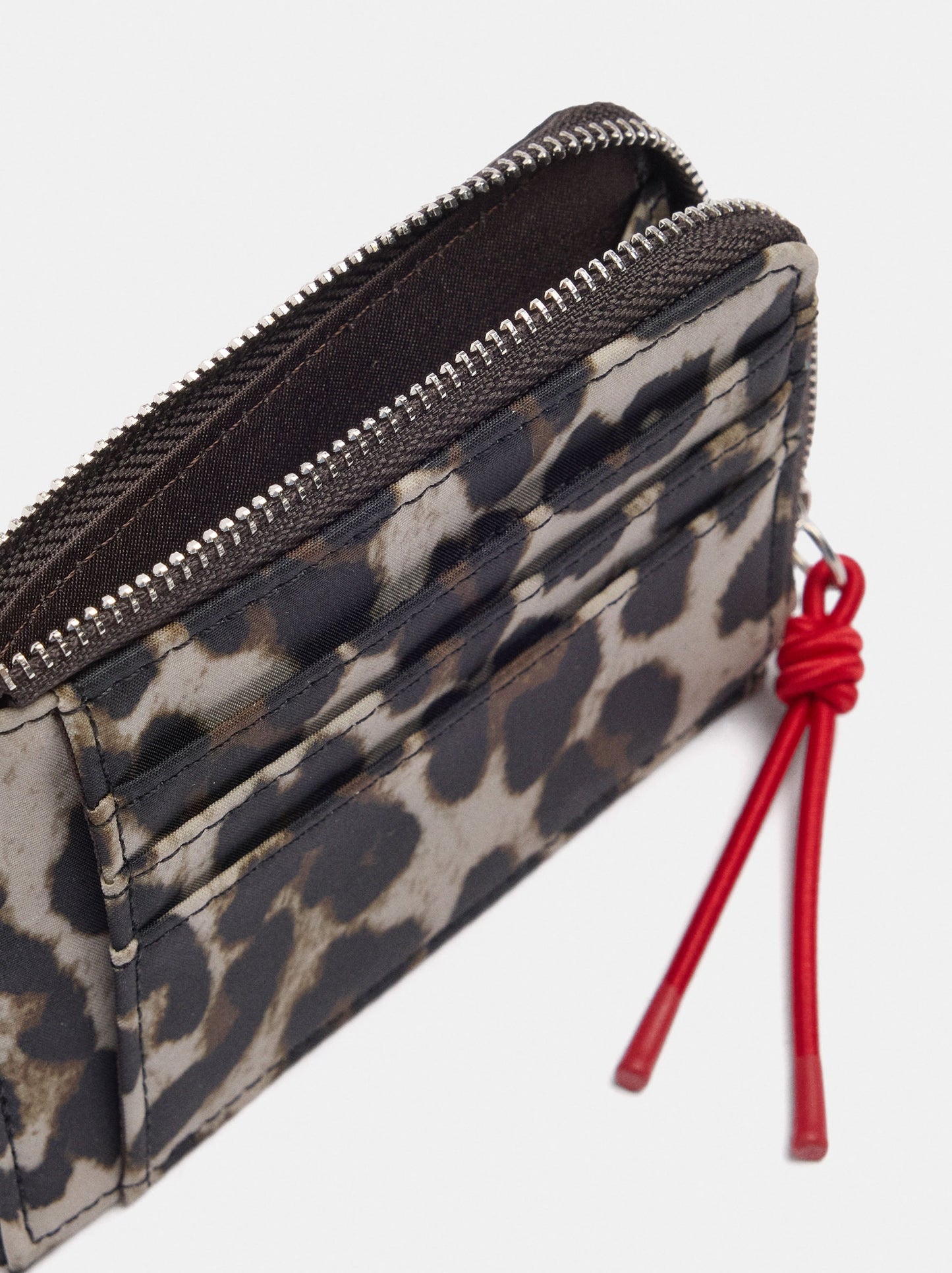 Animal Print Nylon Card Holder
