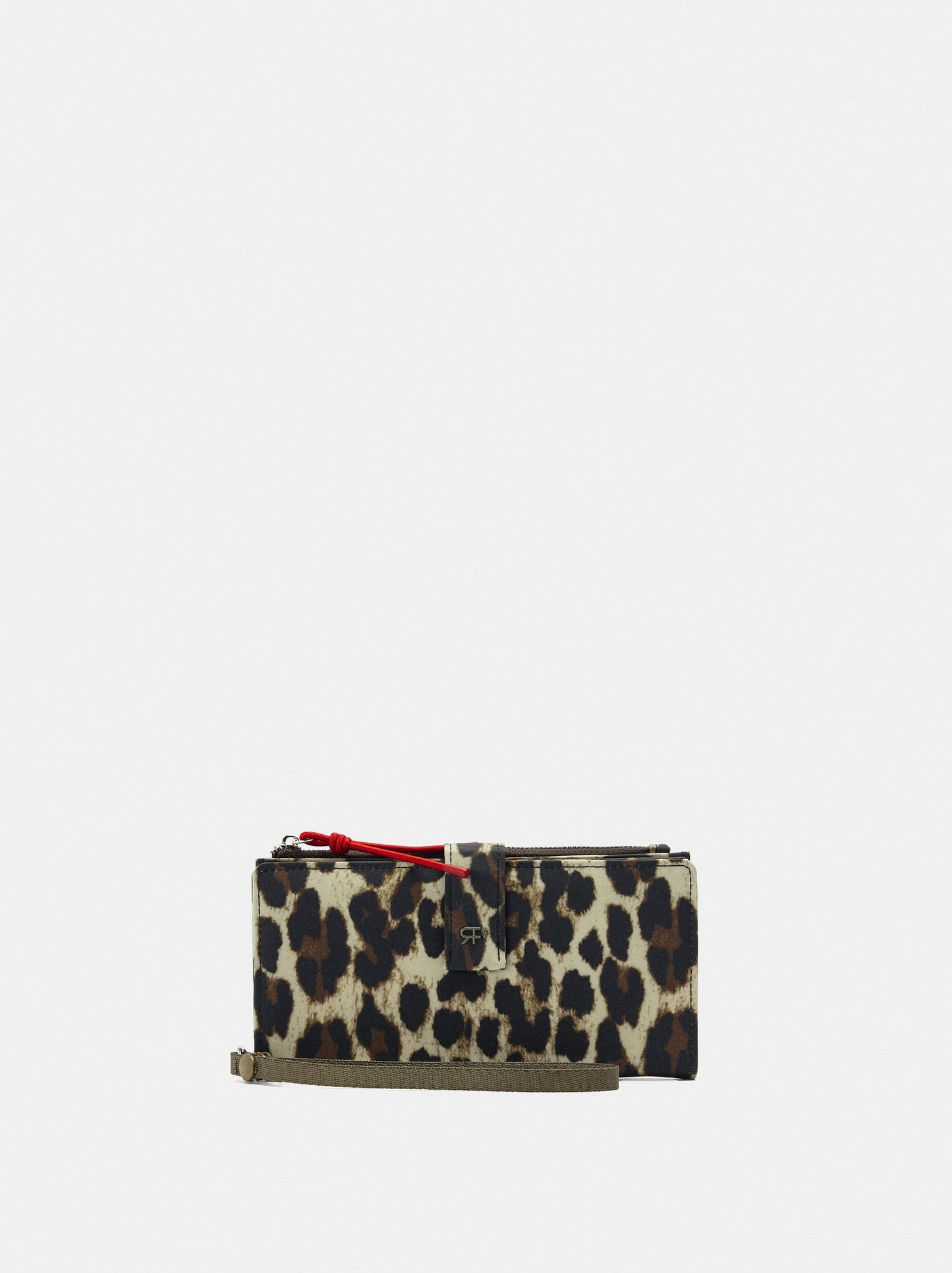 Wallet Made Of Printed Nylon With Animal Print
