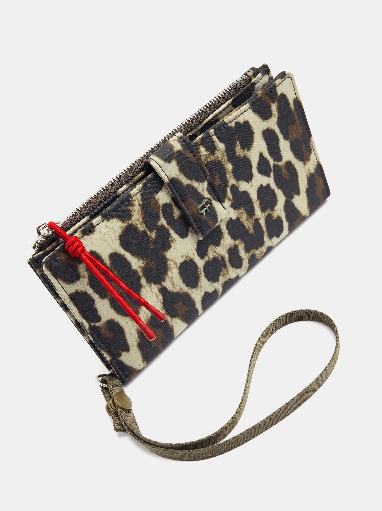 Wallet Made Of Printed Nylon With Animal Print