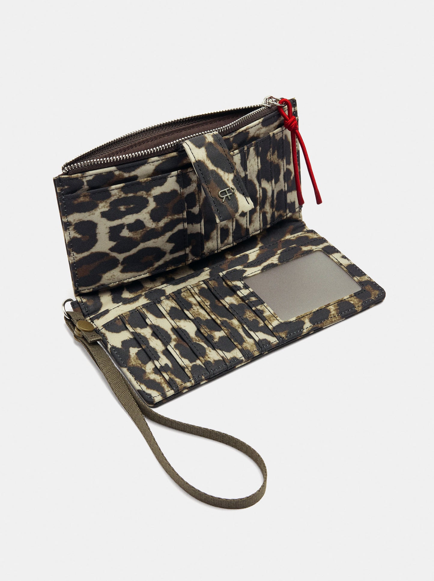 Wallet Made Of Printed Nylon With Animal Print