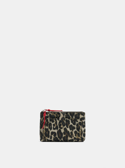 Multi-Purpose Nylon Pouch With Animal Print