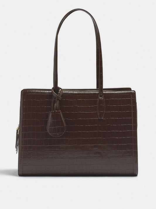 15" Laptop Bag With Animal Embossing